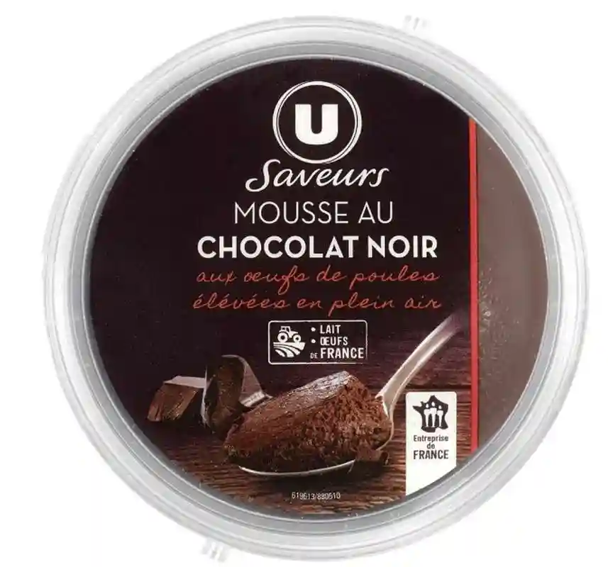 Dark chocolate mousse U