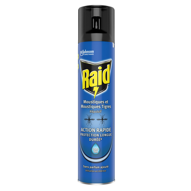 Raid repellent aerosol