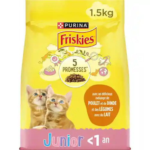 Friskies milk and Vegetable Kibbles for Baby Cats