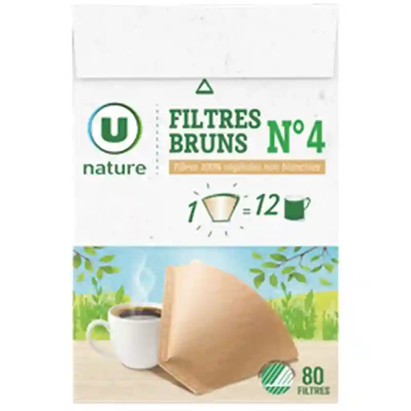 Coffee filters n°4 natural *80 U