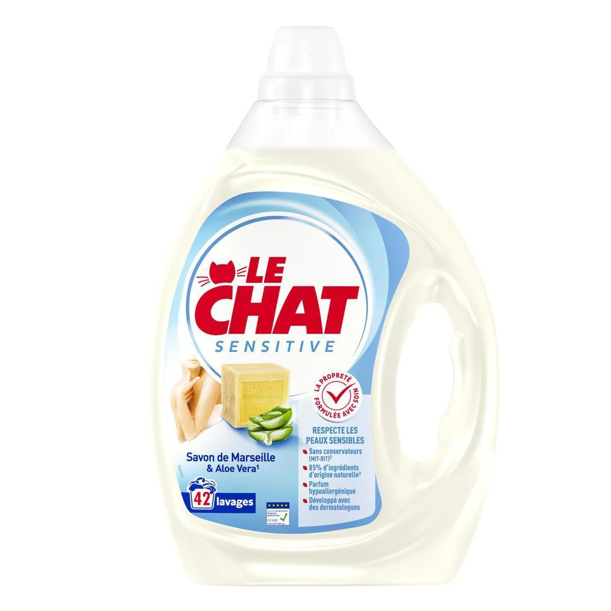 Le Chat Sensitive liquid detergent Marseille soap