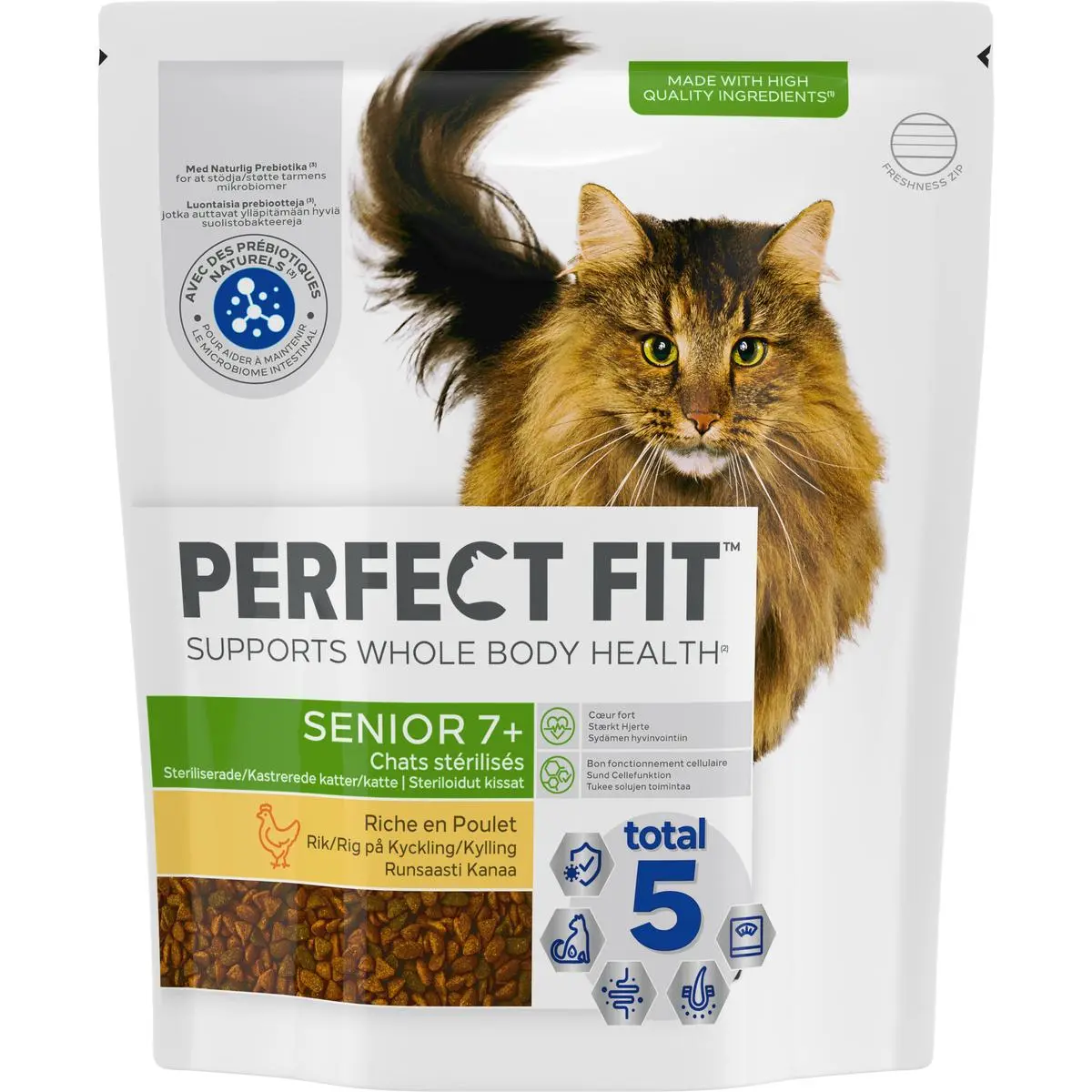 Perfect Fit Chicken kibble for sterilized senior cats