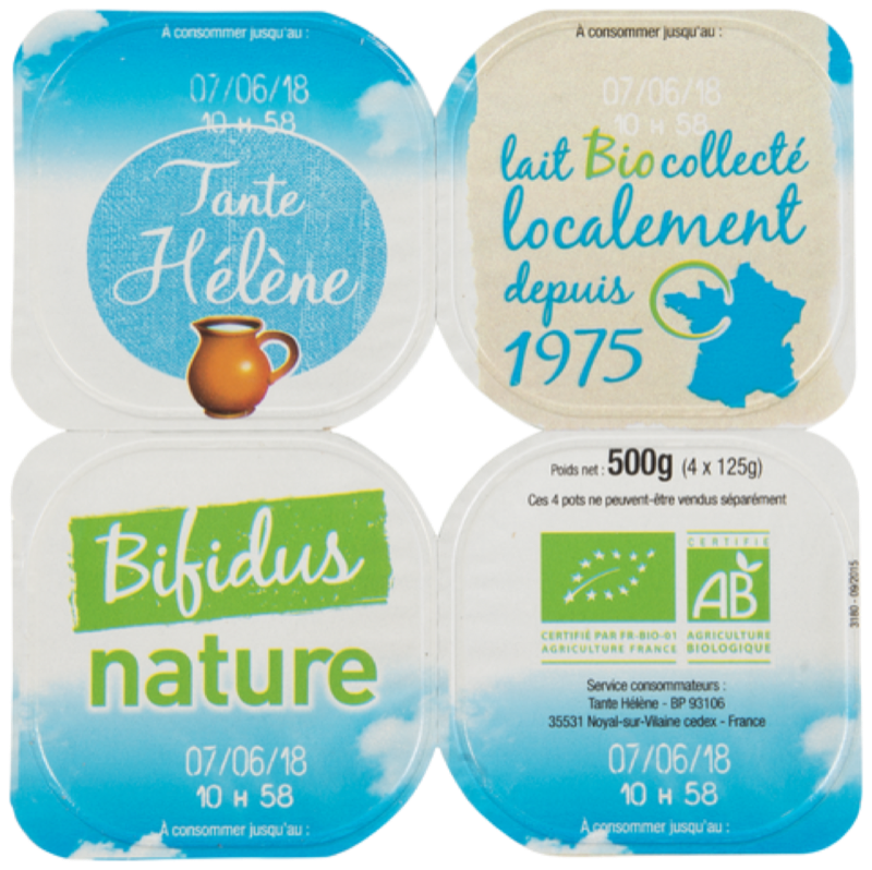 Yaourt Bifidus Nature - 4X125G
