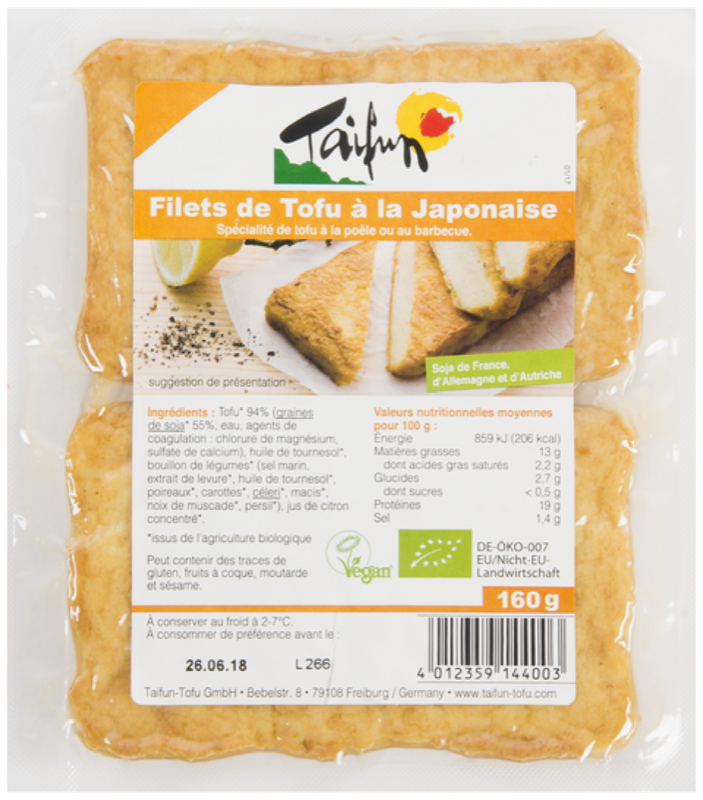 Filets De Tofu A La Japonaise