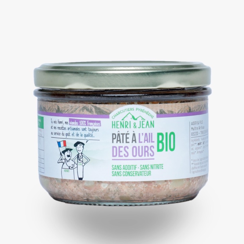 Pork pâté with wild garlic 180g - Henri & Jean