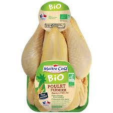 Maitre Coq Poulet Prêt A Cuire Fermier Bio 1 Kg