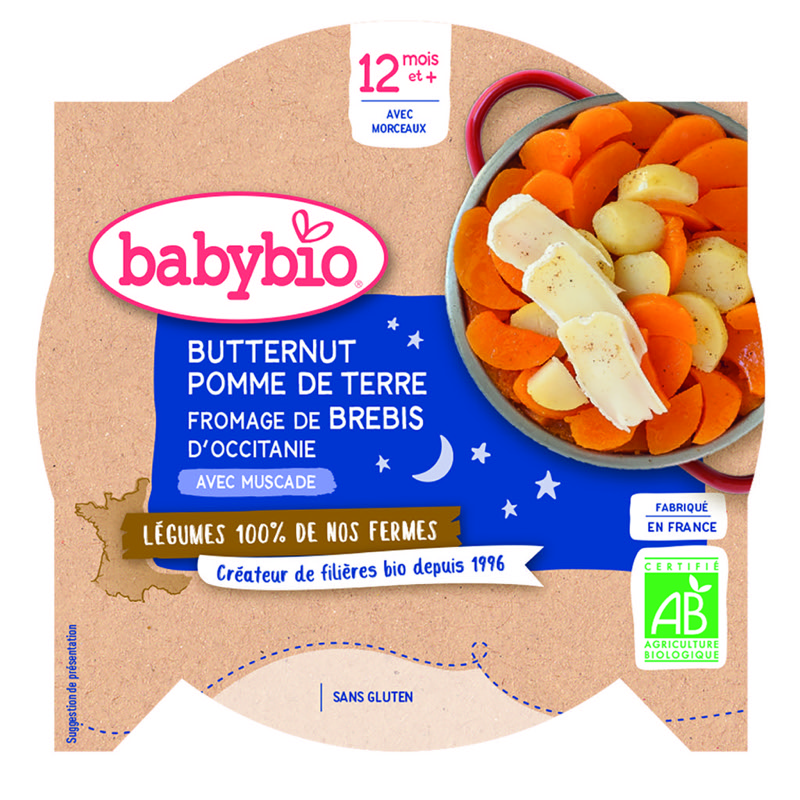 BABYBIO ASS NIGHT PDT RED BREB 230G - FROM 12 MONTHS