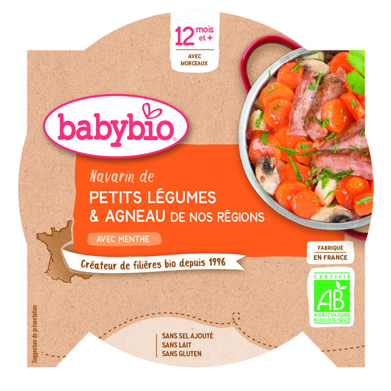 BABYBIO ASS VEGETABLE LAMB - FROM 12 MONTHS