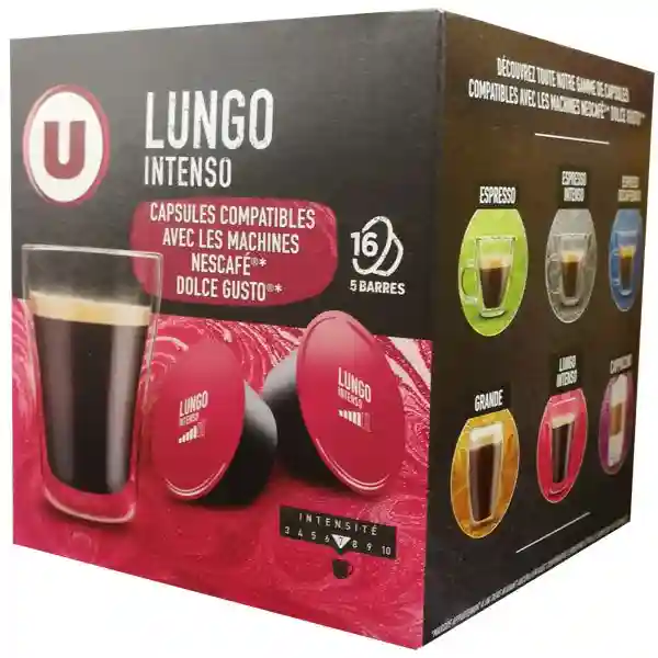 Café lungo intenso type dolce gusto U 