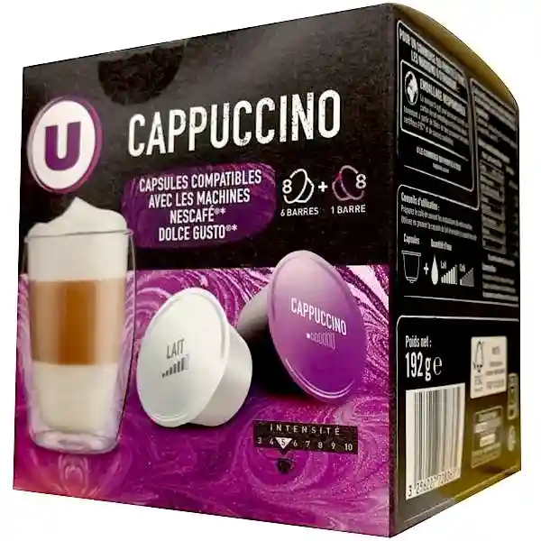 Dolce gusto U cappuccino coffee