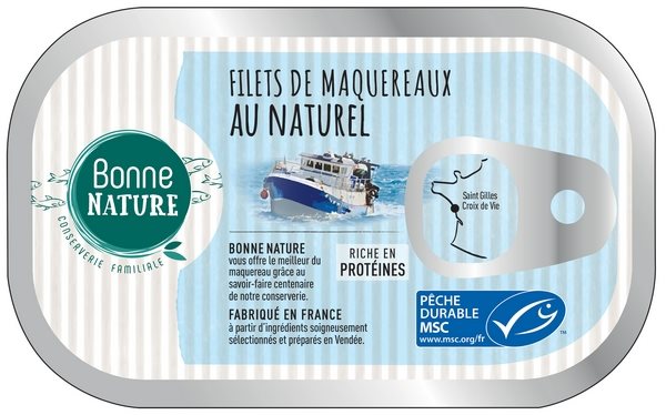 Bonne Nature Maquereaux Nature 100 g 