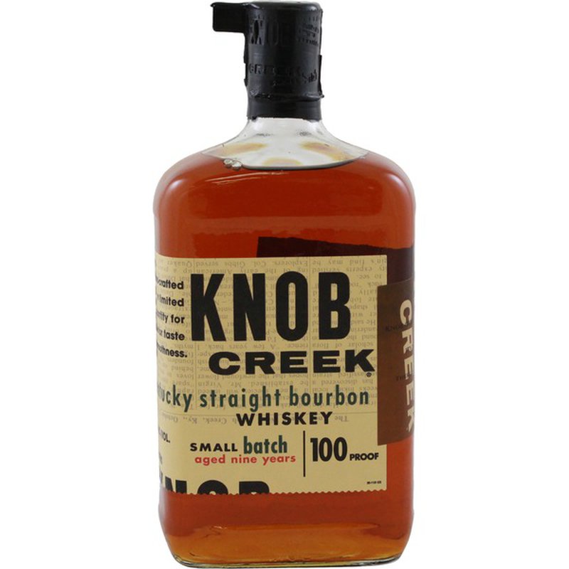 Knob creek kentucky bourbon whiskey 75c