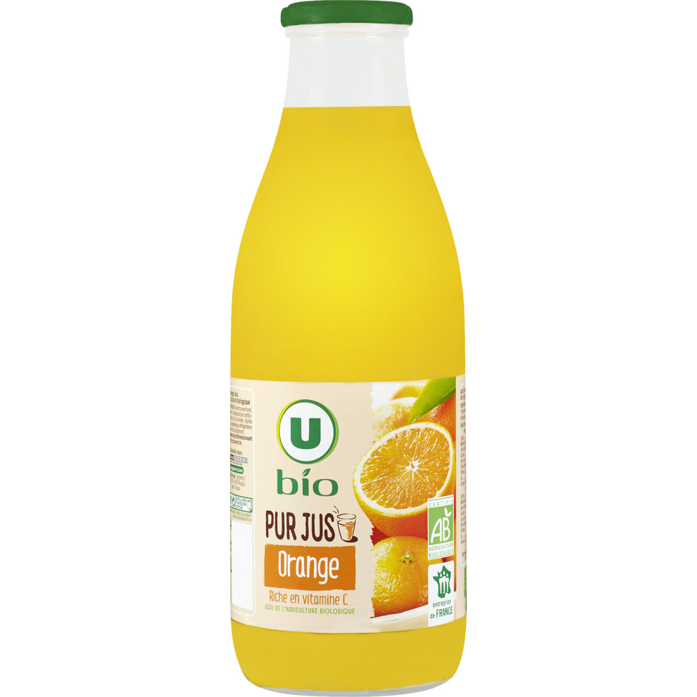 Pure organic orange juice U