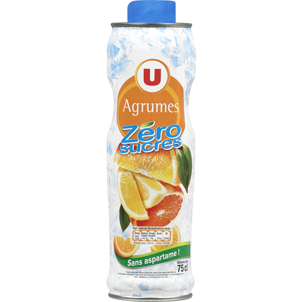 Zero sugar citrus syrup U