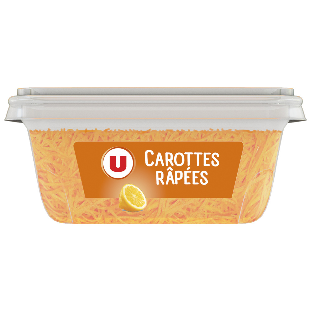 Grated carrots in box U