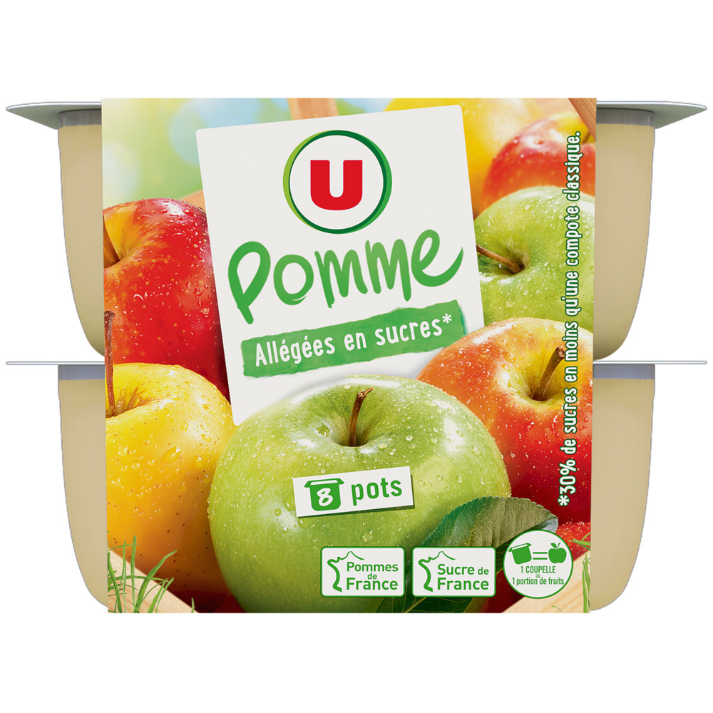 Low-sugar apple compote U
