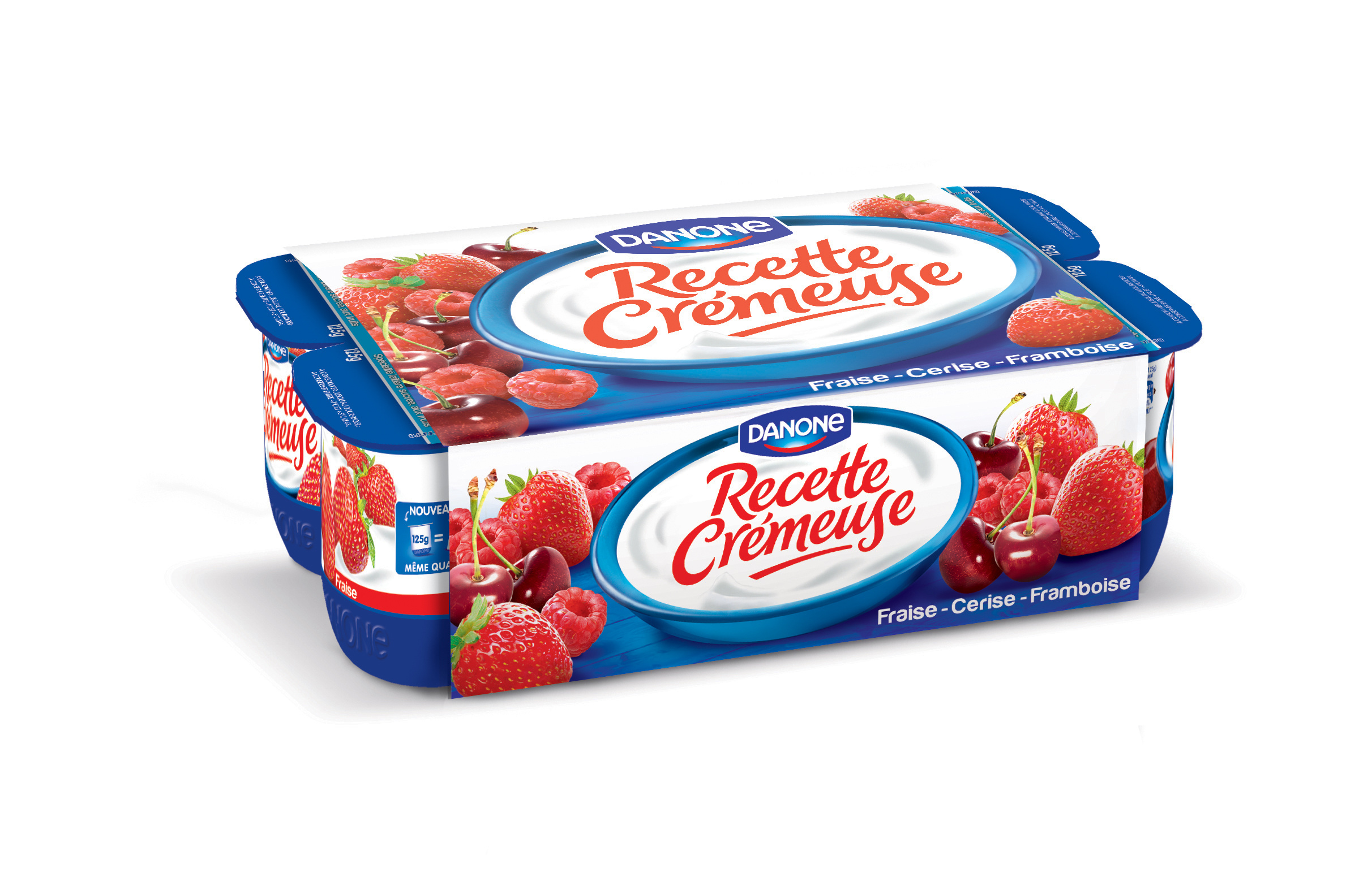 Creamy fruit yoghurt recipe with red fruits 125 g x 8