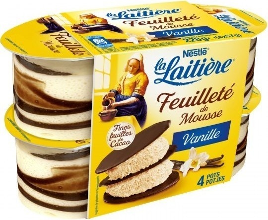La Laitière Vanilla Mousse Puff Pastry