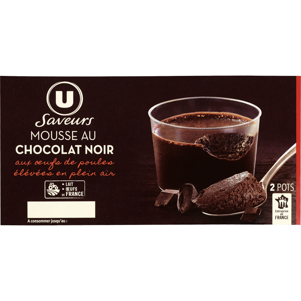Dark chocolate egg mousse U