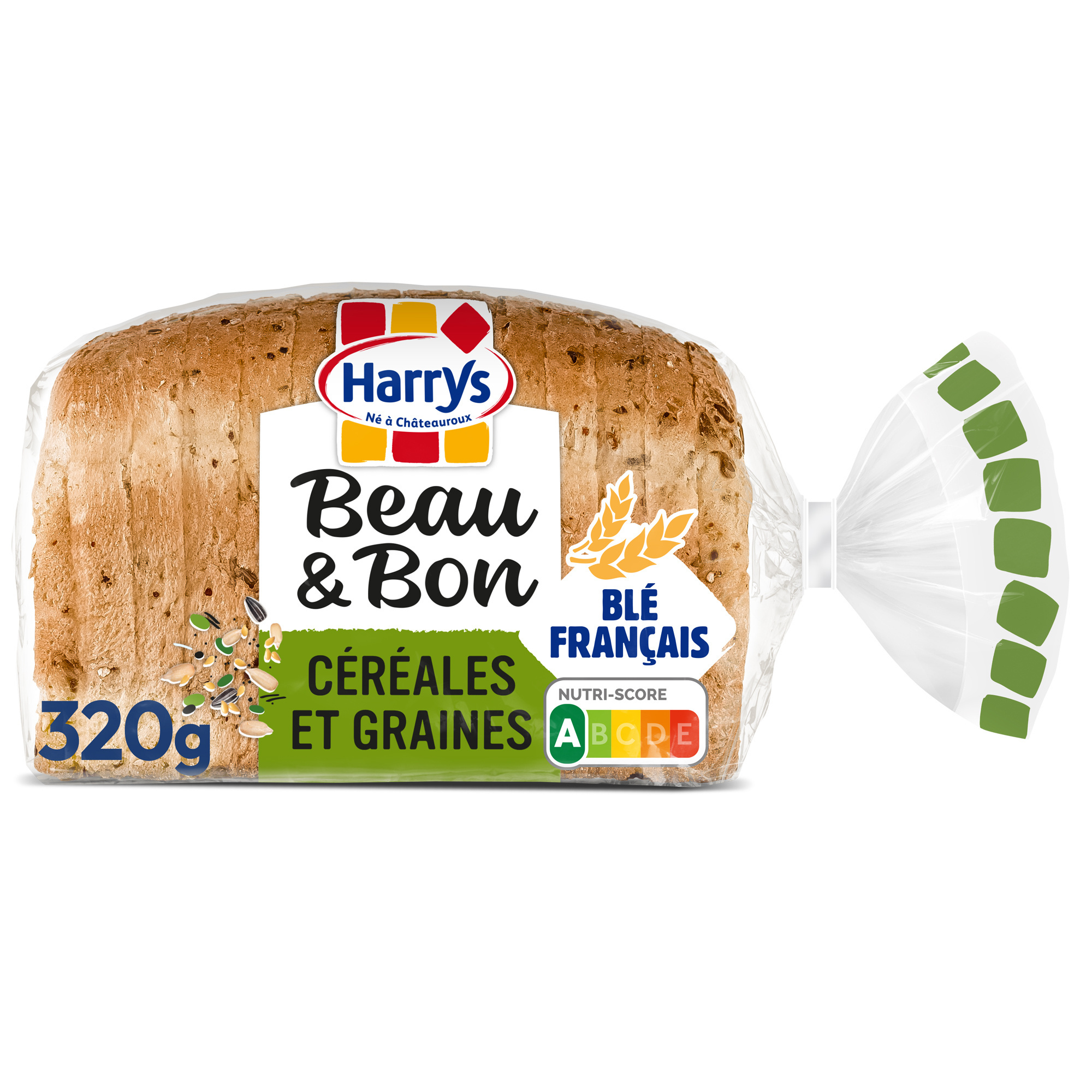 Harrys beau & bon pain de mie wheat flour cereals & seeds