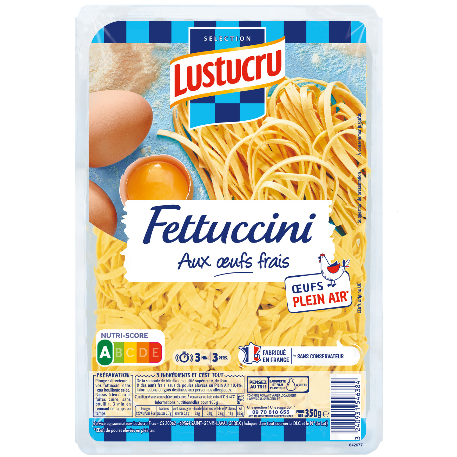 Fettuccini with fresh eggs Lustucru