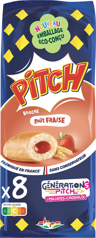 Pitch Brioche strawberry flavour