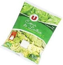Lettuce heart salad in bag U