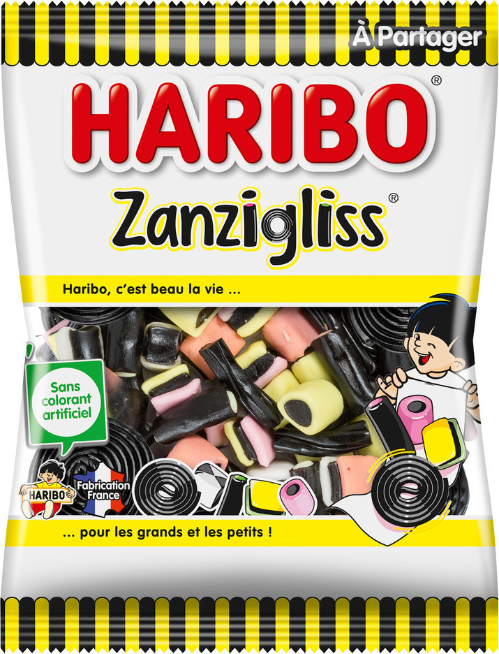 Zanzigliss Haribo candies