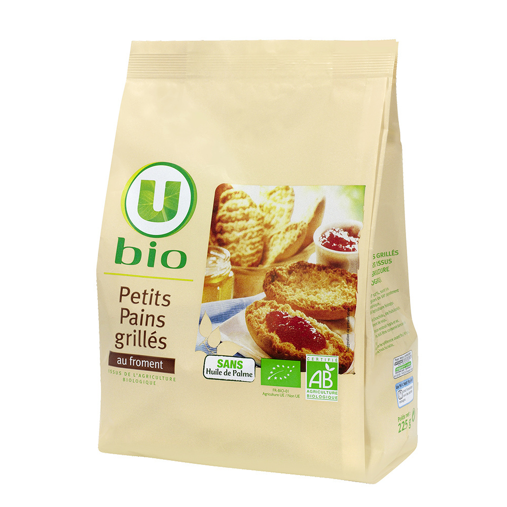 Organic wheat toast rolls U