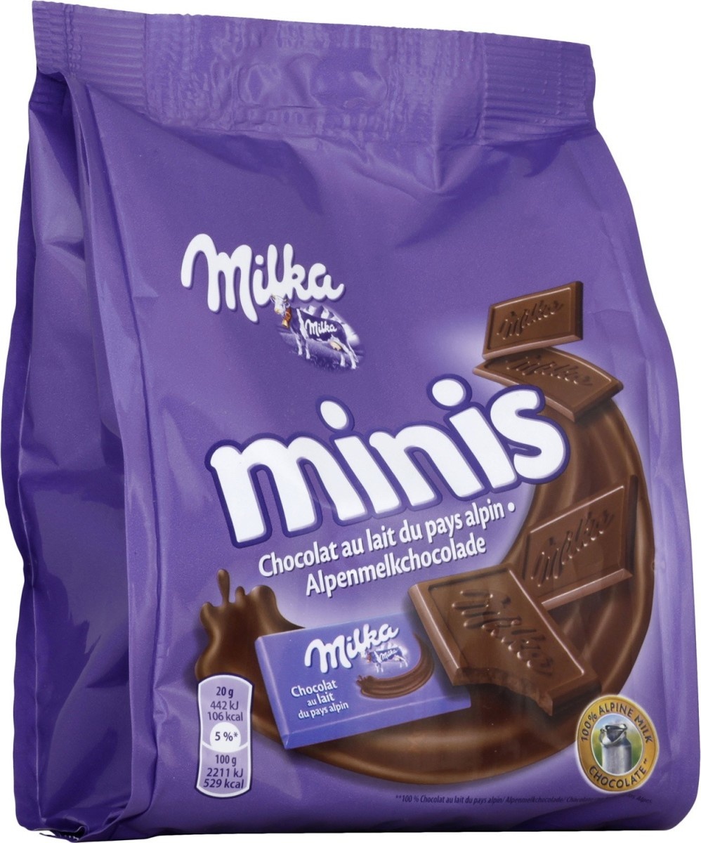 Milka milk chocolate minis