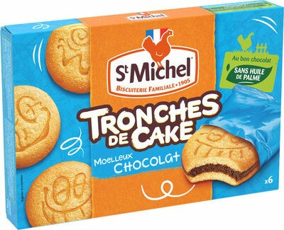 St michel chocolate cake slice