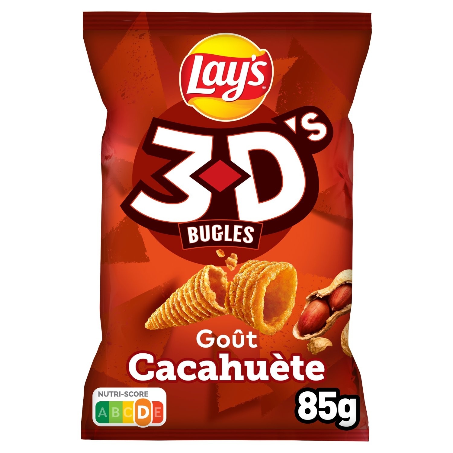 Lay's 3D's Peanut Flavour Bugles