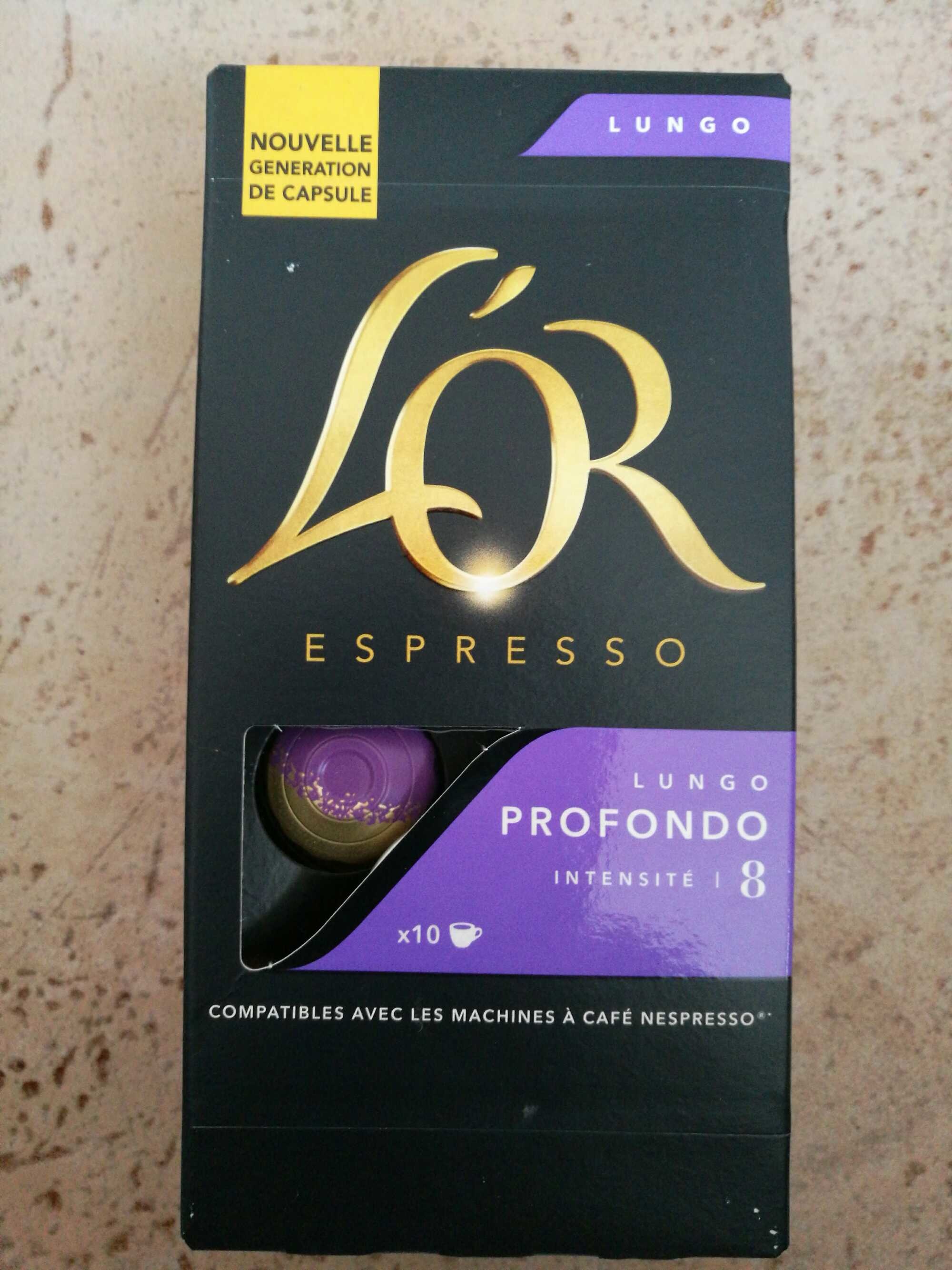 Espresso Lungo Profondo (intensity 8)