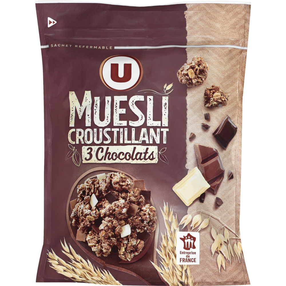 Crunchy Muesli with 3 Chocolates U