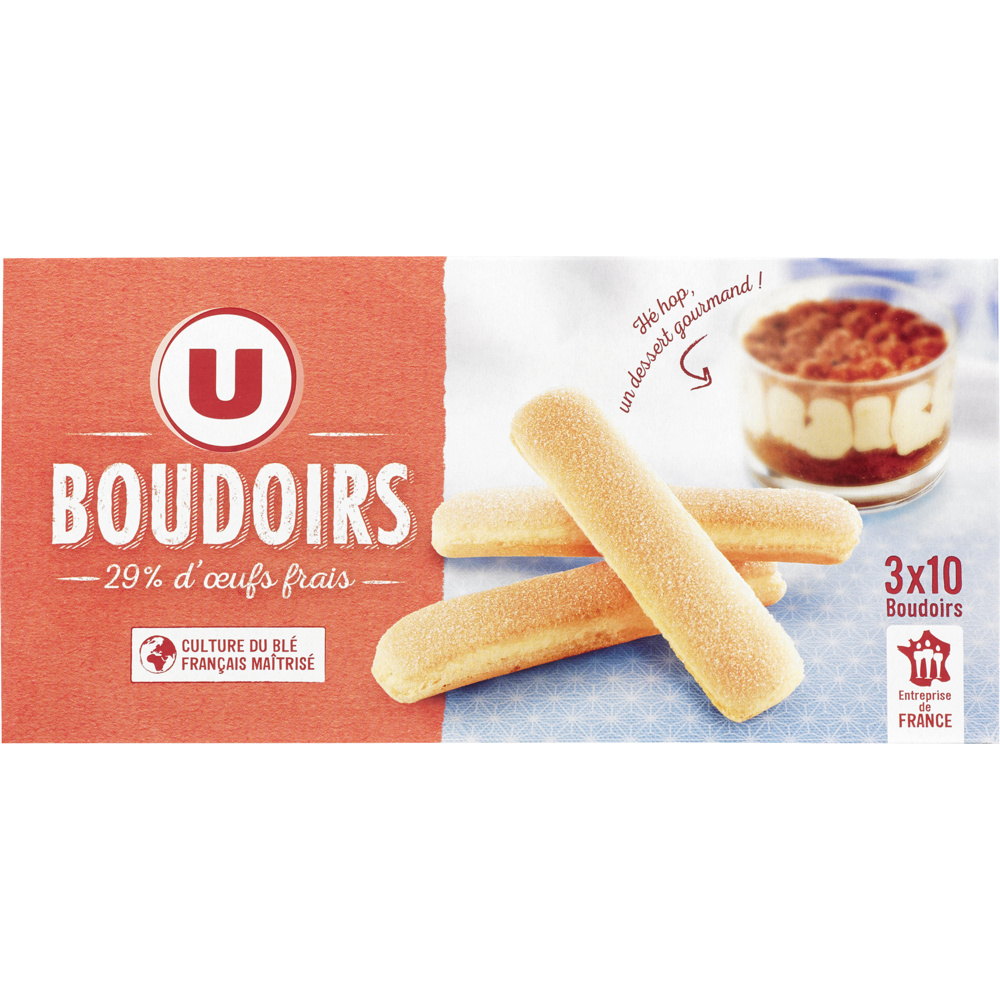 Boudoir U biscuits