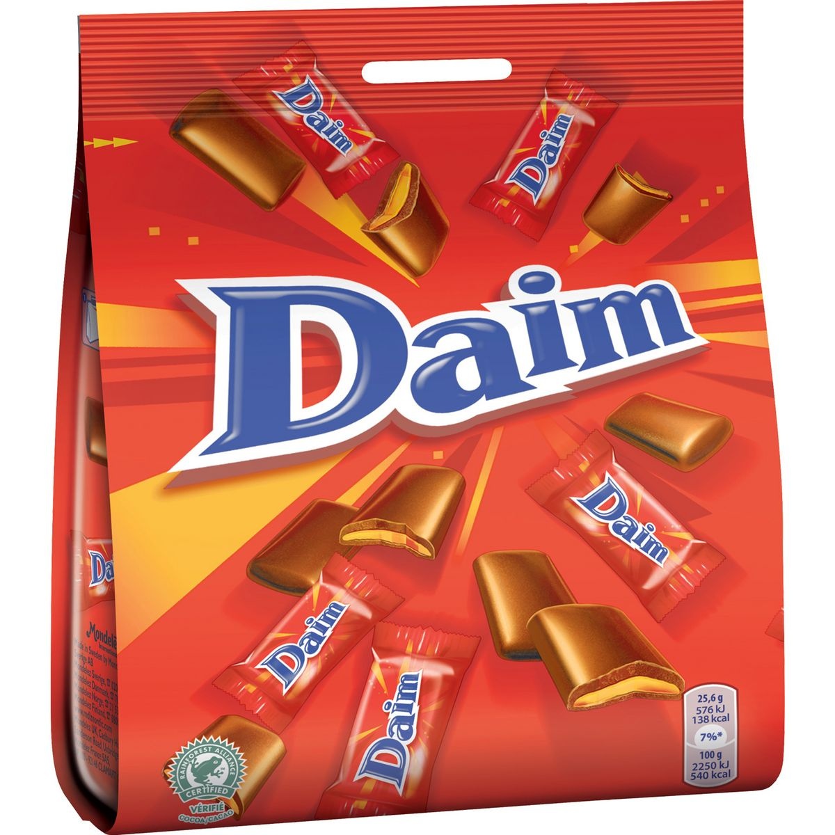Daim chocolate pieces