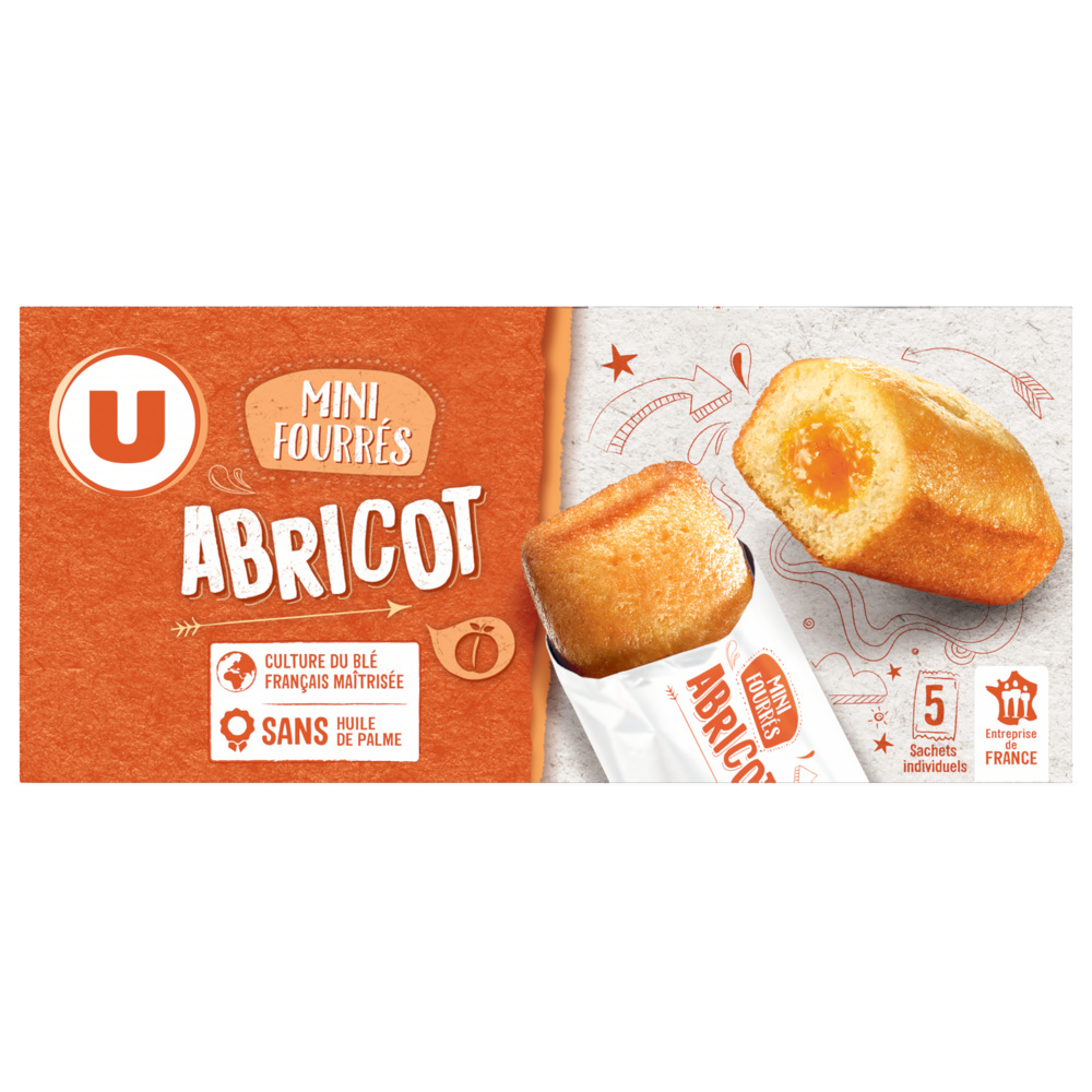 Mini cakes with apricot filling U
