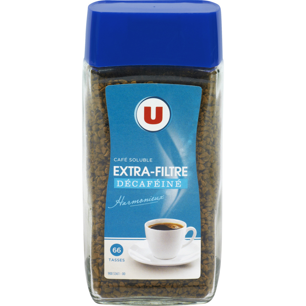 Soluble coffee extra filter decaffeinated U