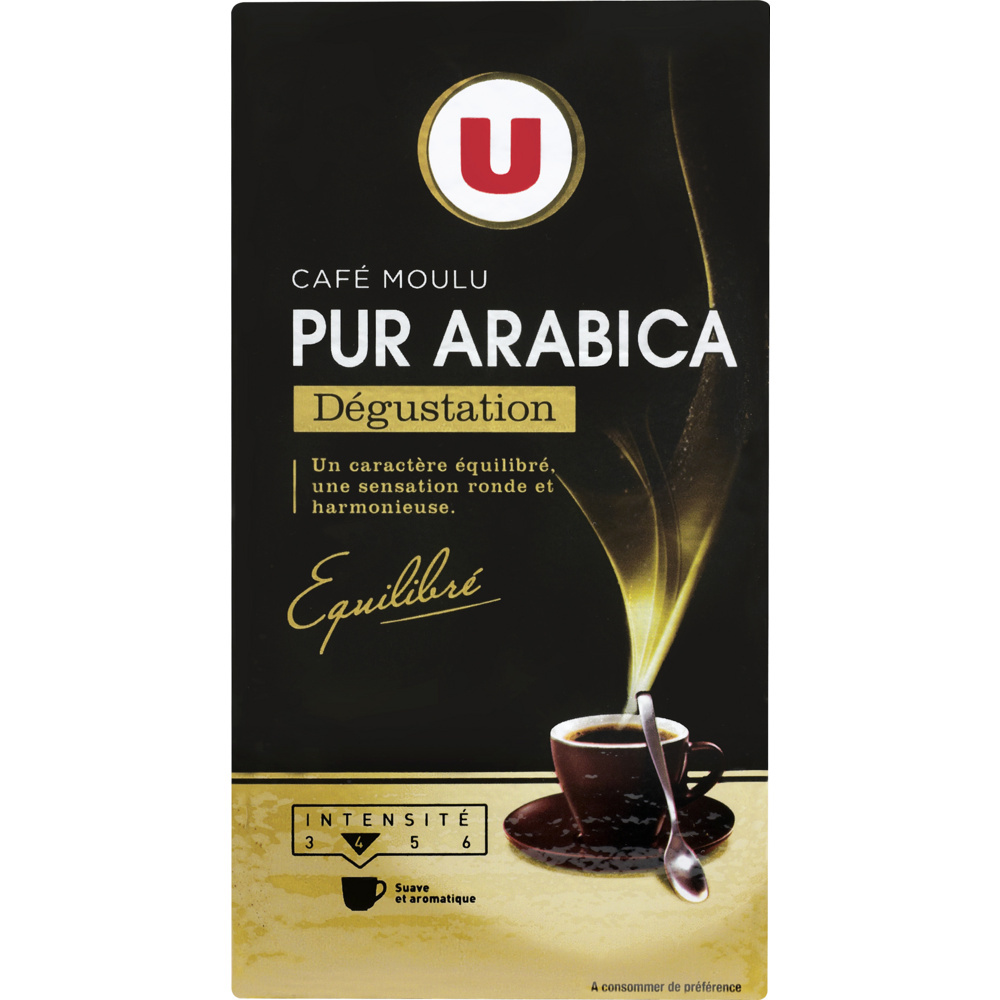 Ground Arabica coffee tasting U