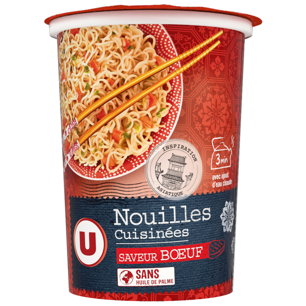 Beef-flavored noodles U