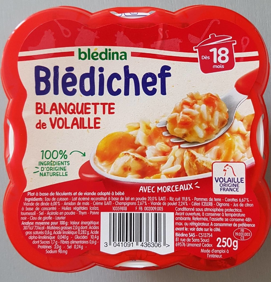 Blédichef Blanquette de Volaille from 18 Months