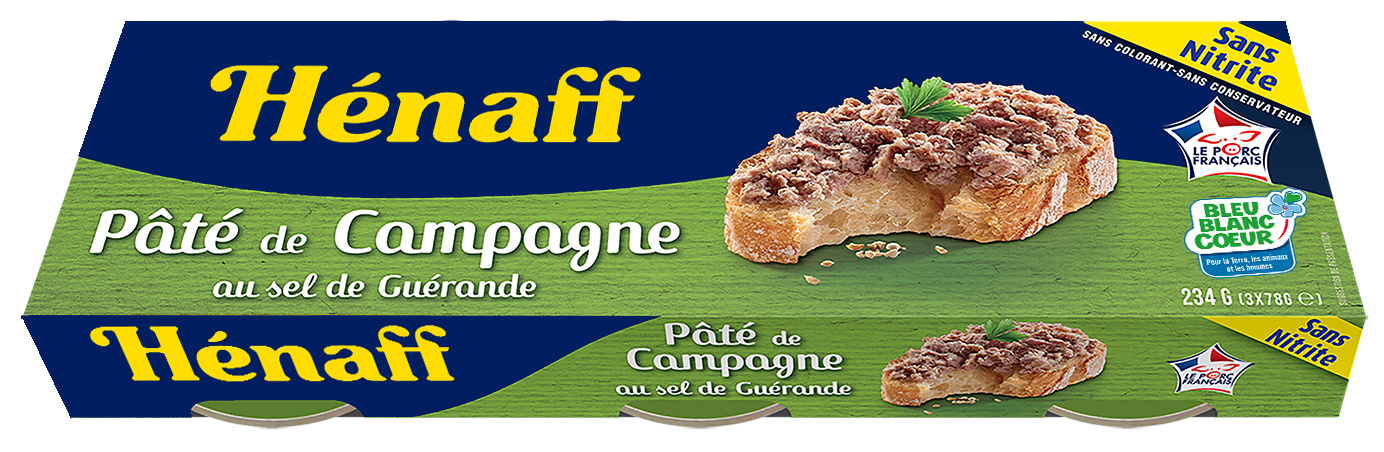 Hénaff country-style pâté with Guérande salt