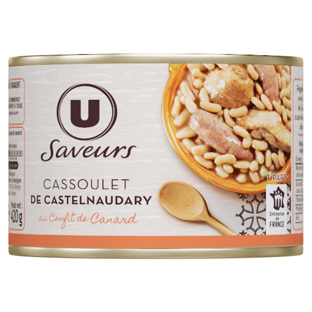 Castelnaudary cassoulet with duck confit U