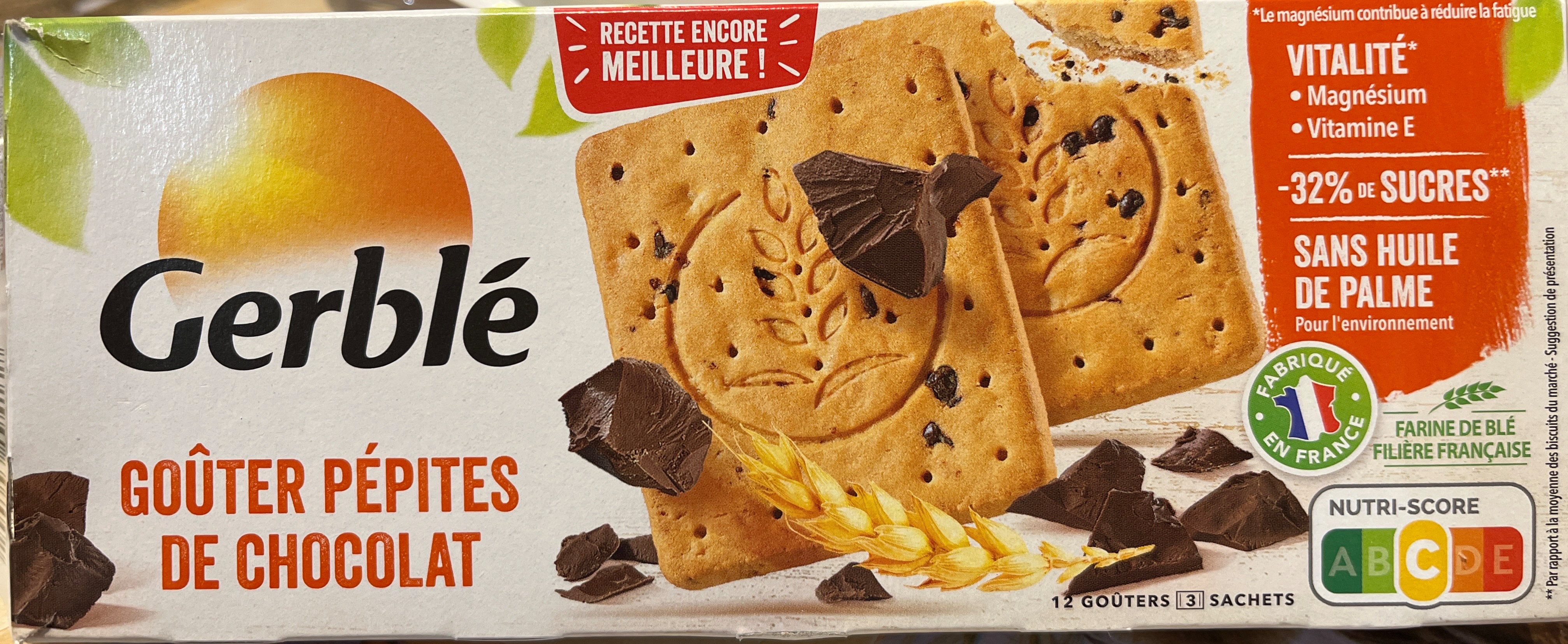 Gerblé chocolate chip snack