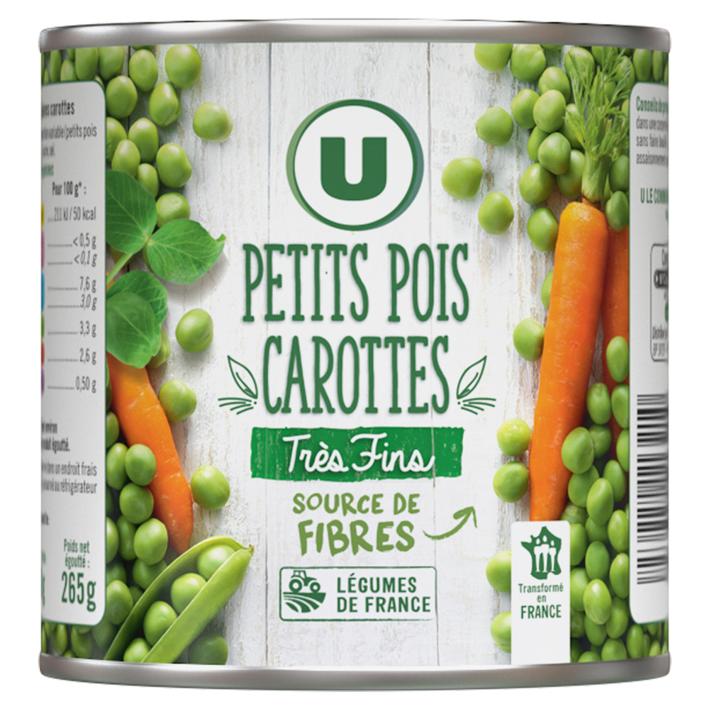 Very fine peas and carrots U