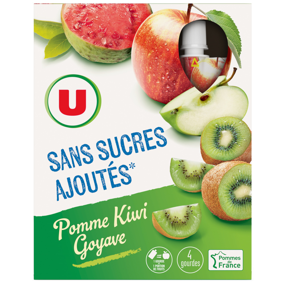 No-sugar-added apple kiwi guava gourds U