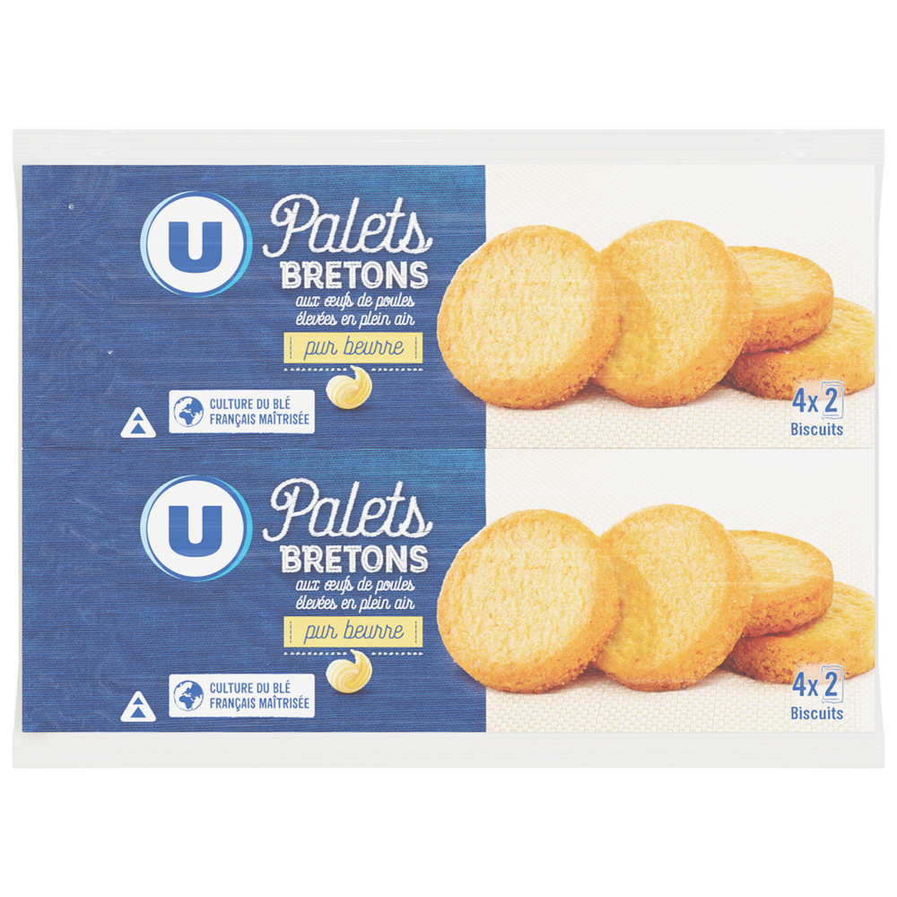 Pure butter Breton palets U