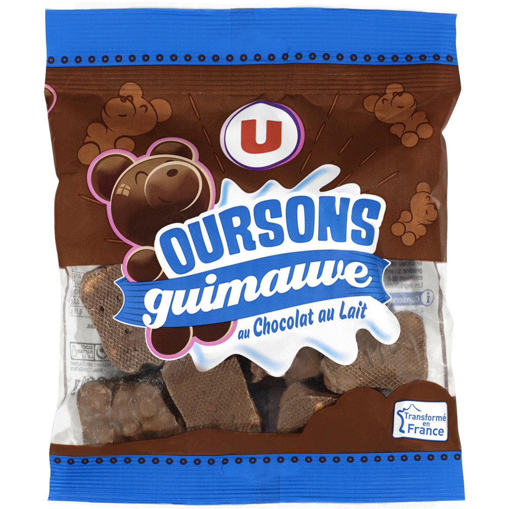 Milk chocolate gummy bears U