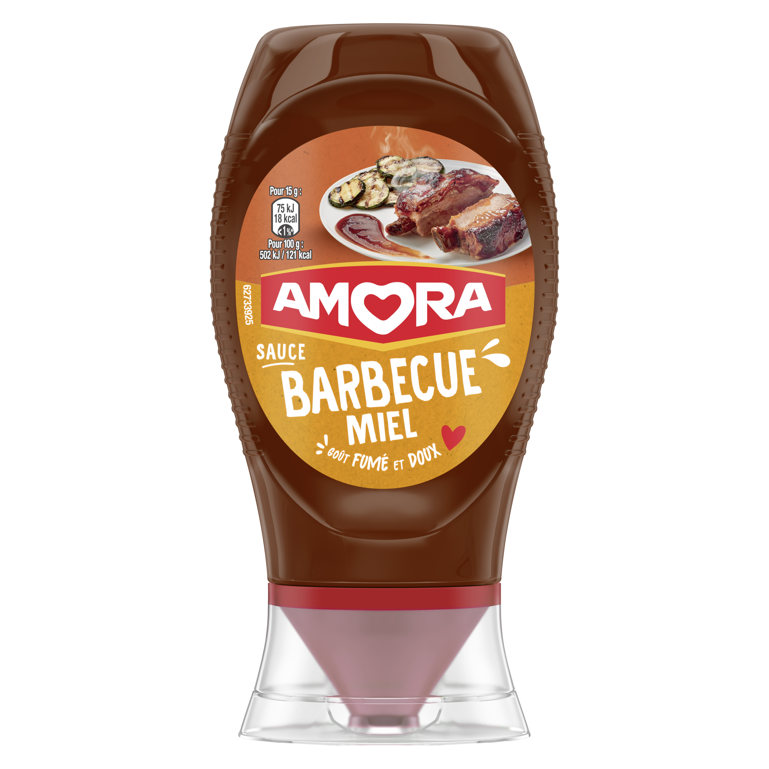 Amora Honey Barbecue Sauce Soft Bottle 282g