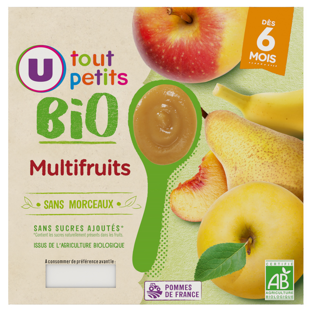 Multifruit dessert jars U_TOUT_PETITS Organic